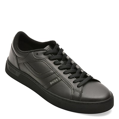 Pantofi sport BOSS negri, 2636, din piele ecologica