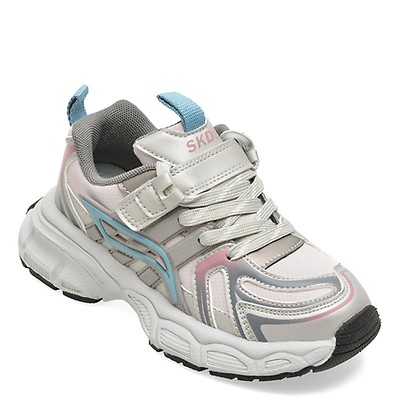 Pantofi sport SELECTION KIDS gri, W176, din piele ecologica