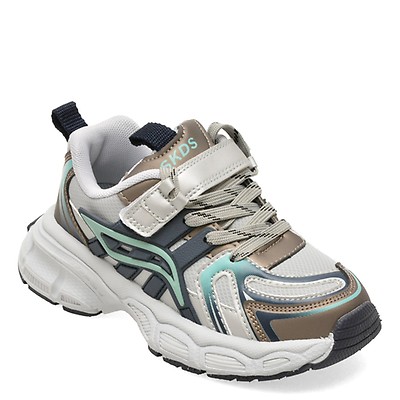 Pantofi sport SELECTION KIDS gri, W176, din piele ecologica