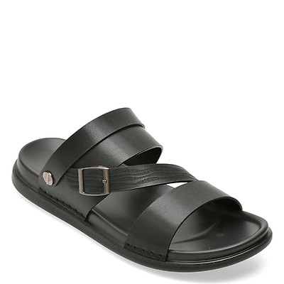 Sandale OTTER negre, 6683, din piele ecologica