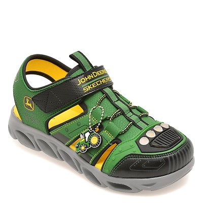 Sandale SKECHERS verzi, HYPNO-SPLASH, din piele ecologica
