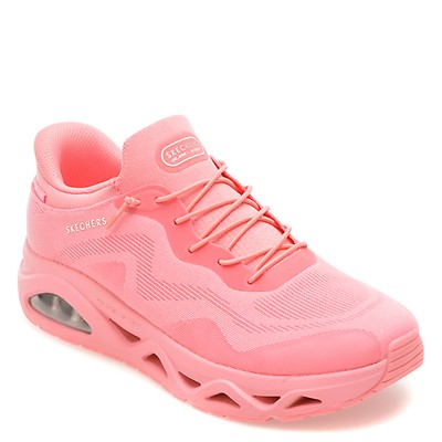 Pantofi sport SKECHERS roz, UNO GLIDE-STEP, din material textil