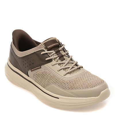 Pantofi sport SKECHERS gri, NEVARRO, din material textil