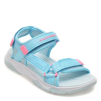 Sandale SKECHERS albastre, TREAD SEEKER, din material textil