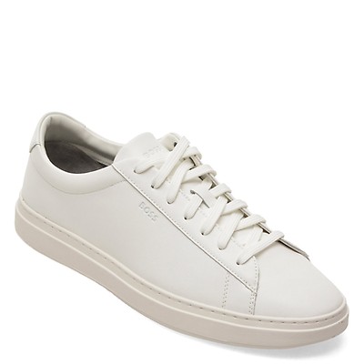 Pantofi sport BOSS albi, 2853, din piele naturala