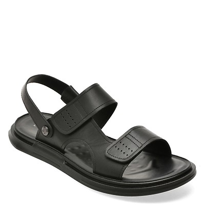 Sandale EPICA negre, 36701, din piele naturala