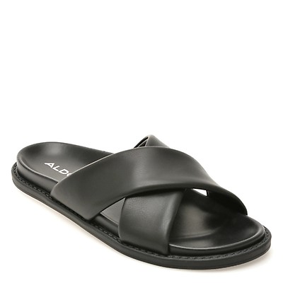 Papuci ALDO negri, BORGO 001, din piele ecologica