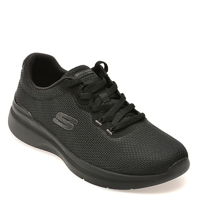 Pantofi sport SKECHERS negri, DYNAMIGHT 3.0, din material textil