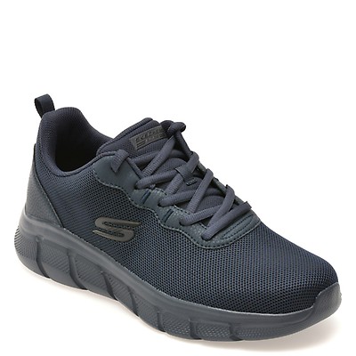 Pantofi sport SKECHERS bleumarin, BOBS B FLEX, din material textil