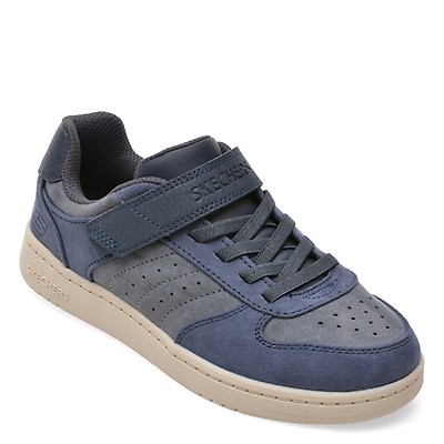 Pantofi sport SKECHERS bleumarin, QUICK STREET, din material textil