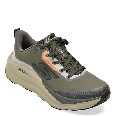 Pantofi sport SKECHERS kaki, MAX RUN, din material textil