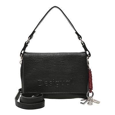 Geanta DESIGUAL neagra, WAXP08, din piele ecologica