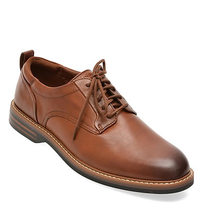 Pantofi eleganti CLARKS maro, ALDWIN 2 DERBY, din piele naturala