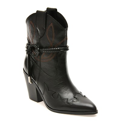 Ciocate ALDO negre, NUWESTERN 001, din piele naturala