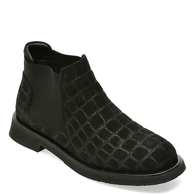 Ghete EPICA negre, 4630519, din piele intoarsa