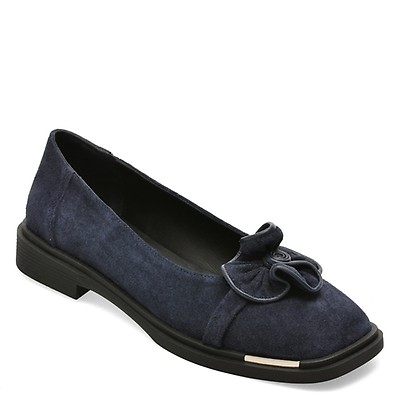 Balerini EPICA bleumarin, 3941501, din piele intoarsa
