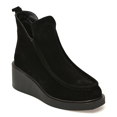 Ghete IMAGE negre, 1067116, din piele intoarsa
