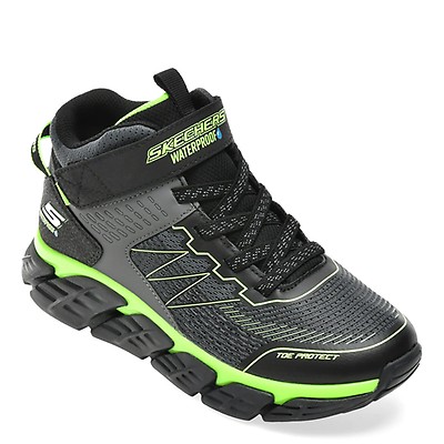 Ghete SKECHERS gri, TECH-GRIP, din material textil