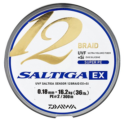 Daiwa PE Line Saltiga 12 Blade 300m 2 36lb Multicolor for sale online 