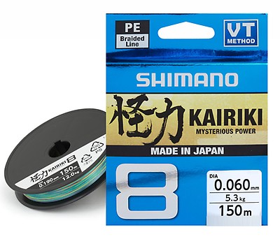 Shimano kairiki VT NEW 8 300m Mantis Green 8 Compartment Woven All Sizes PE OVP 