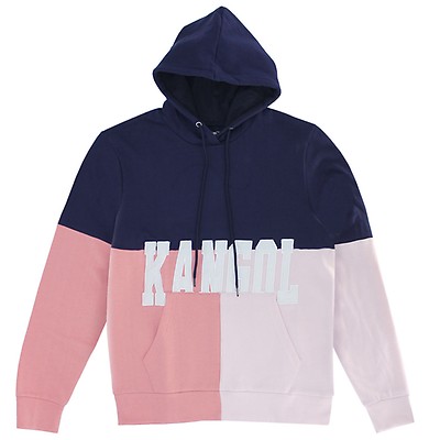 Colorblock Hoodie in Grey Mix