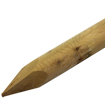 TREE STAKE 40 OF 1.65m x 75mm MACHINE ROUND POINTED GARDEN TIMBER FENCE POST 