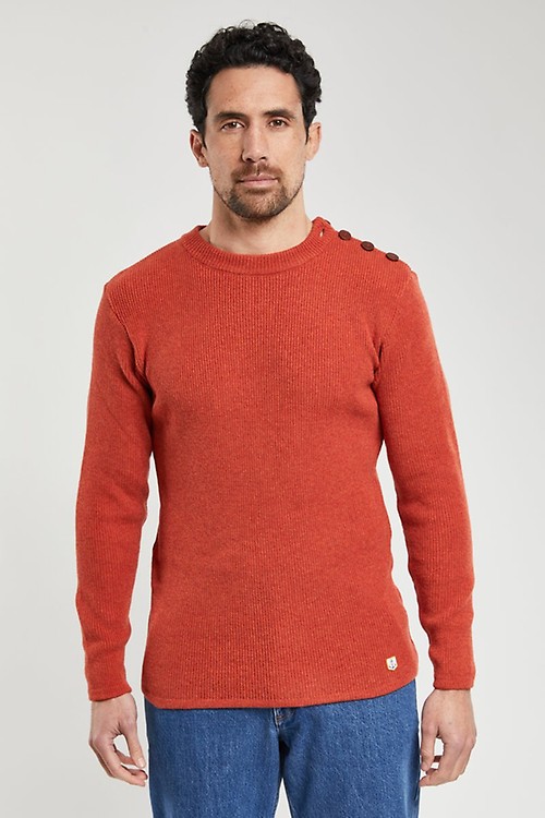 Berac V neck jumper cotton and acrylic