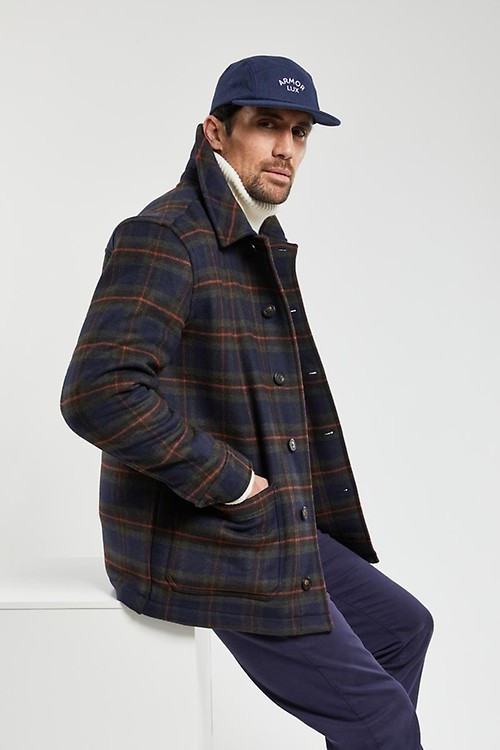 Checked fisherman's jacket - wool