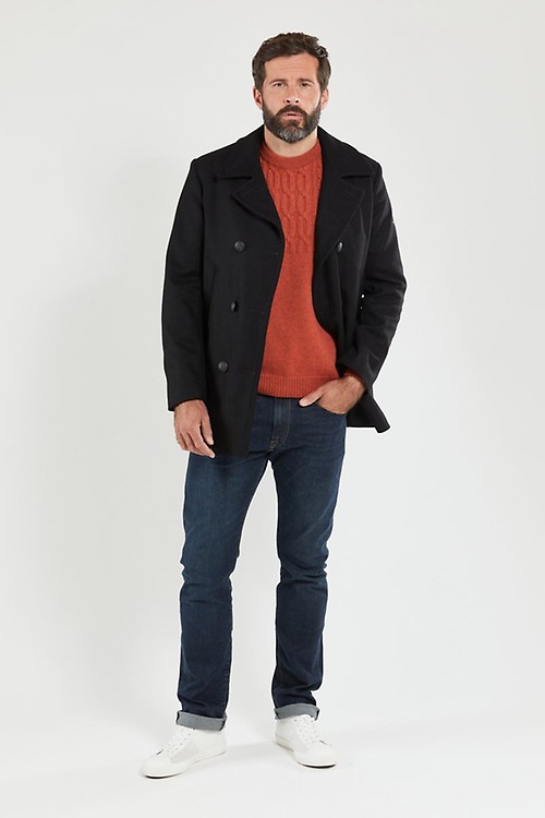 Cap Sizun pea coat wool