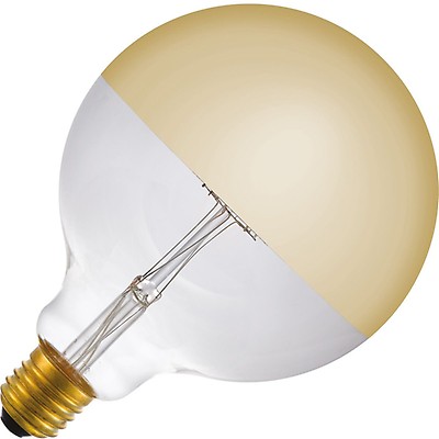 Actief straal halen Lighto | LED Kopspiegel Globelamp | Grote fitting E27 Dimbaar | 4W 125mm