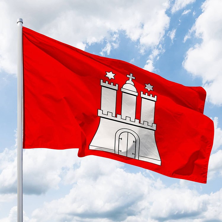 Everflag Langwimpel Mecklenburg-Vorpommern Mit Wappen – 150 Cm, Wetterfestes Flaggentuch, Deutsche Qualität