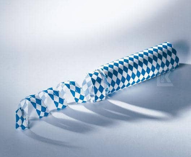Kogler Bayern-Girlande Aus Papier, Blau-weiß, 4 Meter – Schwer Entflammbar & Wiederverwendbar