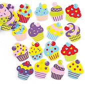 Loisirs créatifs pour enfants et adultes Baker Ross Cupcakes aimantés à gratter Paquet de 10 