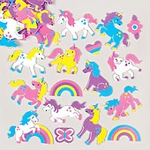 Baker Ross AX435 Winter Glitter Star Foam Stickers - Pack of 195, Kids Stickers, Ideal for Children's Arts and Crafts Projects, Great for Card