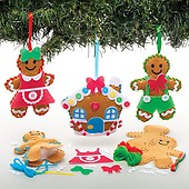 Baker Ross At189 Christmas Stocking Sewing Kids - Pack of 3, for Festive Crafting, Beginners Embroidery, Dexterity and Ornaments