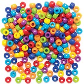 Baker Ross EF344 Glow in The Dark Pony Beads - Pack of 200, Ideal for  Jewelry, Bracelet, Necklace and KeychainMaking, Kids' Arts and Crafts, Gifts