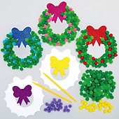 Baker Ross AX501 Wreath Foam Blanks - Pack of 10, Wreath Base Great Wreath Making Supplies and Wreaths Craft Kits for Kids