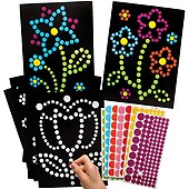 Baker Ross AC515 Gem Art Kits - Pack of 4, for Children to Make Decorate and Display