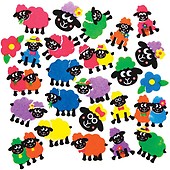 Rainbow Colours Heart Foam Stickers (Pack of 210) Craft Embellishments