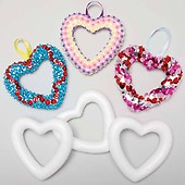 Baker Ross Aw116 Heart Sequins (Per Tub) Embellishments for Kids Mothers Day/Valentines Day Arts and Crafts