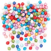 Baker Ross FE810 Christmas Threading Pom Poms - Pack of 100, Craft Embellishments, Craft Supplies for Children, Great for Kids Arts and Crafts