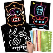 Baker Ross AT676 Pirate Mosaic Picture Kits - Pack of 4, for Kids Arts and Crafts Projects