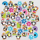 Baker Ross AF399 Rainbow Foam Stickers - Pack of 120, Self-Adhesives, Perfect for Children to Decorate Collages and Crafts, Ideal for Schools, Craft