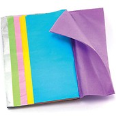 Rainbow Colours Crepe Paper (Pack of 8) Craft Supplies Card & Paper