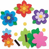 Baker Ross AW242 Flower Gem Foam Stickers for Kids' Crafts and Art  Projects, Cards, Party Bags, and Decorations (Pack of 80) : :  Toys & Games