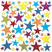 Baker Ross AR675 Craft-It Fireworks Glitter Foam Stickers for Kids' Crafts  and Art Projects, Cards, Party Bags, and Decorations (Pack of 120) – TopToy