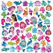 Baker Ross AT550 Heart Foam Stickers - Pack of 120, Self Adhesives, Perfect for Children to Decorate Collages and Crafts, Ideal for Schools, Craft