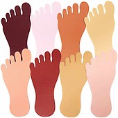 Baker Ross AW759 Skin Tone Hand Cut Outs - Pack of 56, Kids Construction  Paper, Card Classroom Supplies, Hand Skin Color Cut Outs 