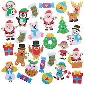 Baker Ross AX315 Christmas Ribbon Value Pack - per Pack, Creative Art and Craft Supplies and Essentials for Adults and Kids to Make, Personalise, Gif