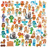 Greek Mythology Sticker Activity Books